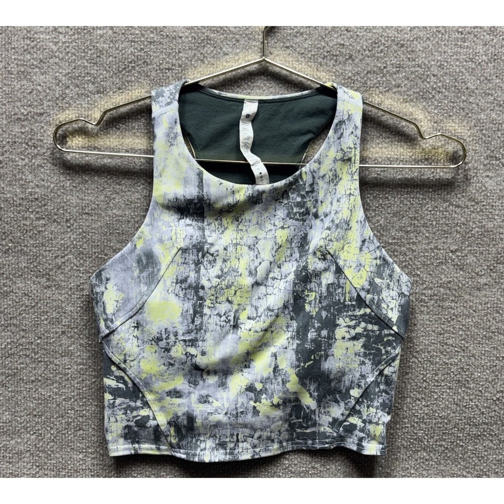 Lululemon Invigorate Training Tank Top Multicolor Size 8 Racerback Yoga EUC